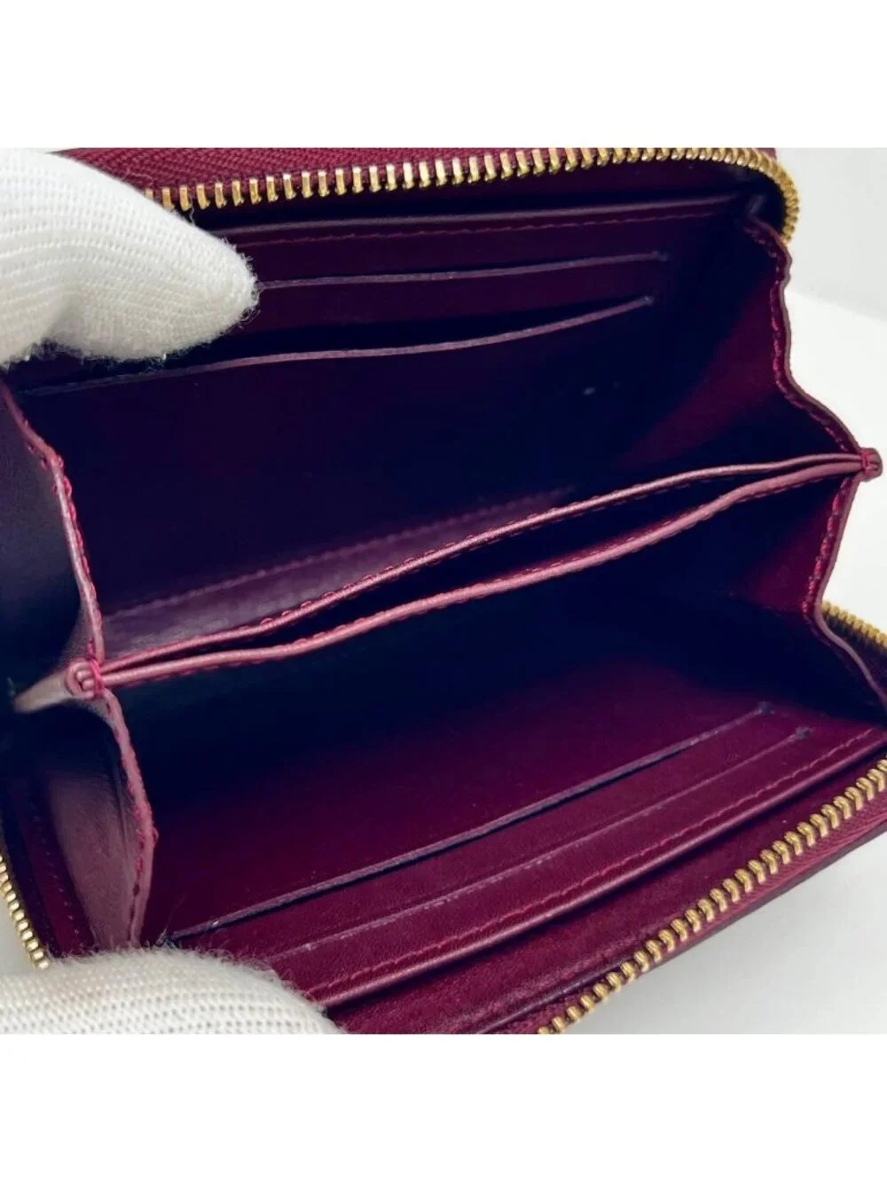 Louis Vuitton Vernis Zippy Coin Purse Rouge Fauvist